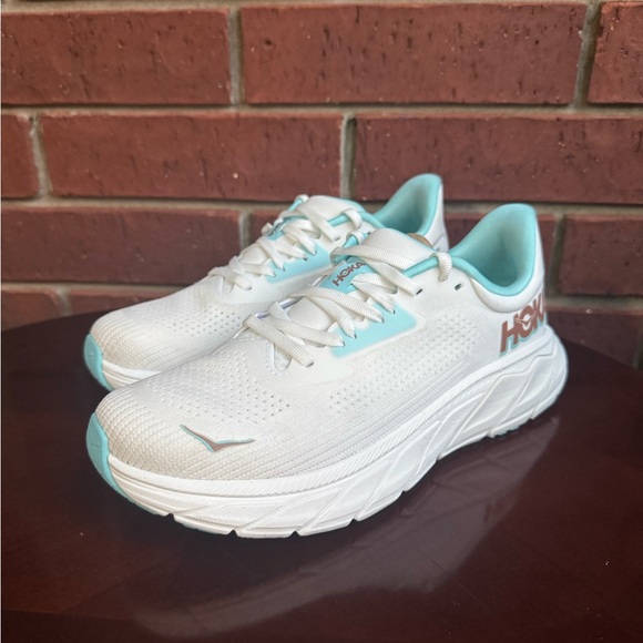Hoka Arahi 7 - white / aqua - Picture 2 of 10
